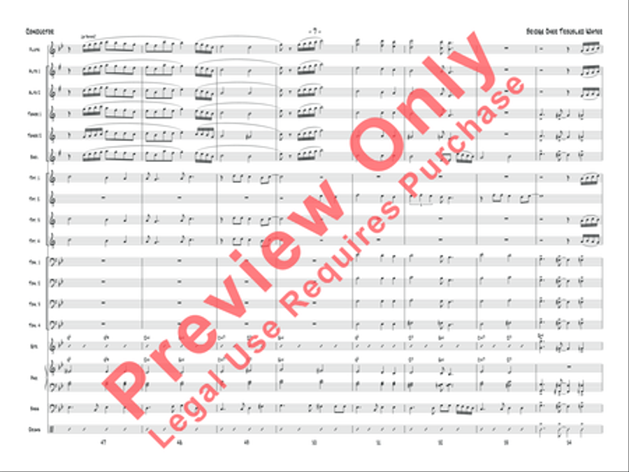 Bridge over Troubled Water Jazz Ensemble scores gallery preview page 20