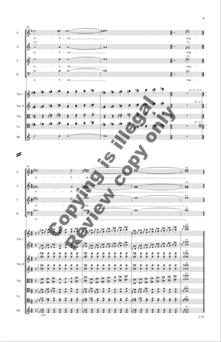 Magnificat (Full Score) Choir scores gallery preview page 12