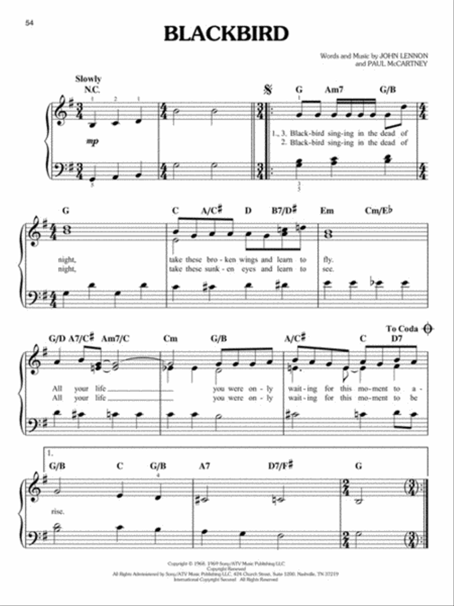 The Beatles Best – 2nd Edition Easy Piano scores gallery preview page 4