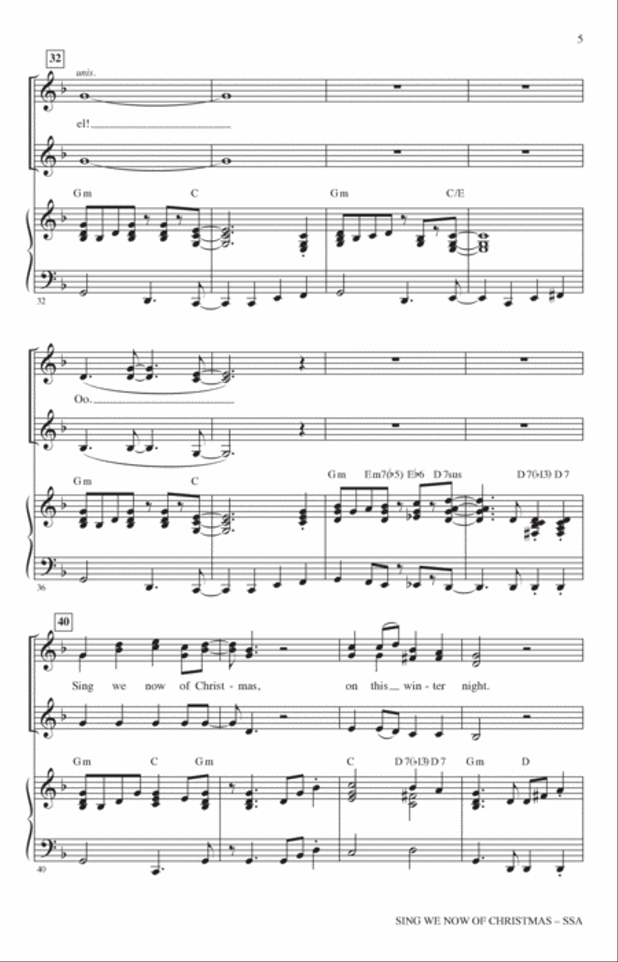 Sing We Now Of Christmas (arr. Kirby Shaw) SSA scores gallery preview page 4
