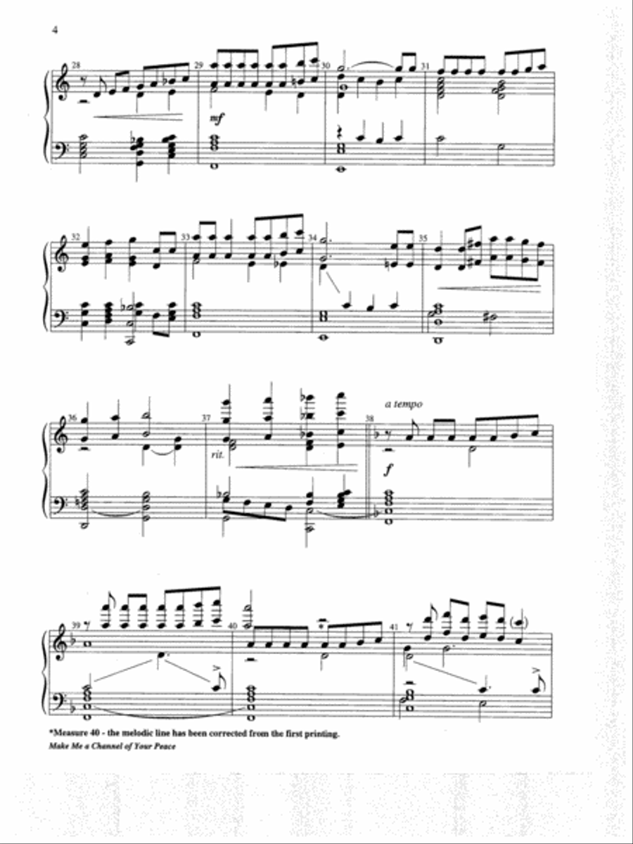 Make Me a Channel of Your Peace 5-Octaves scores gallery preview page 8