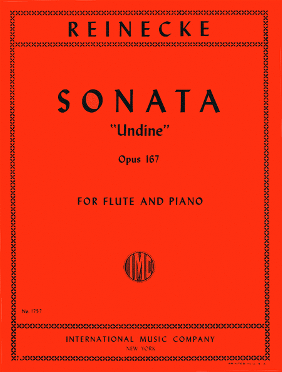 Sonata Undine, Opus 167 Flute Solo scores gallery preview page 1