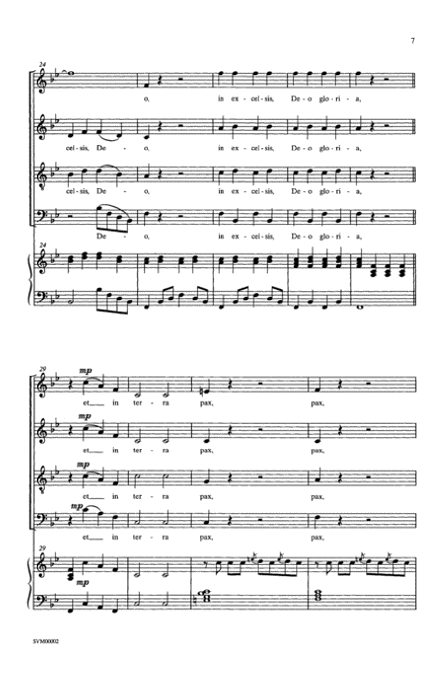 Gloria (from the Twelfth Mass) Choir scores gallery preview page 5