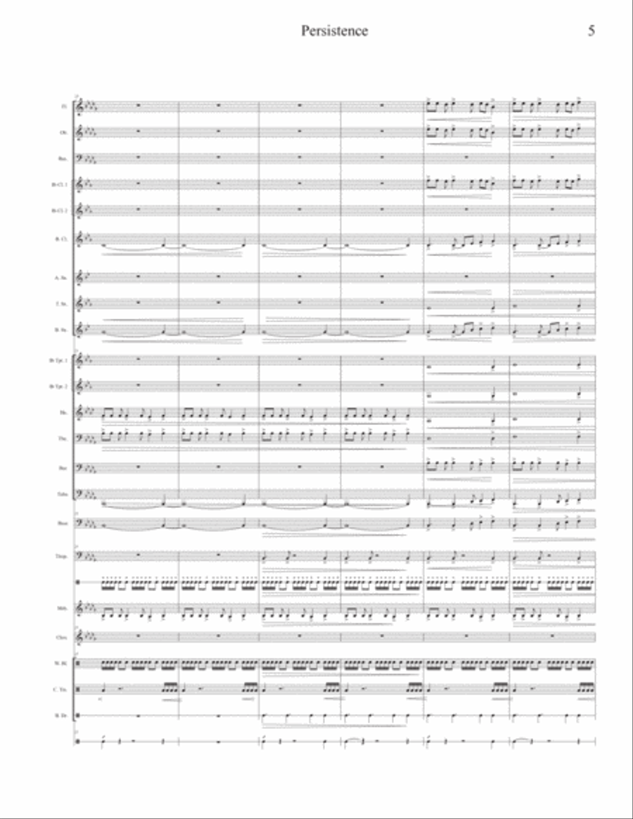 Persistence Concert Band scores gallery preview page 5