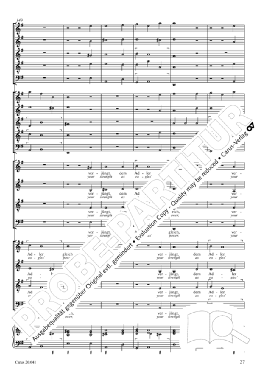 My soul, now bless thy Maker (Nun lob, mein Seel, den Herren) 4-Part scores gallery preview page 28