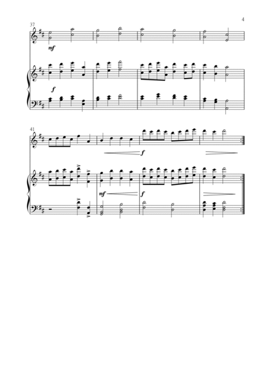 Christ the Lord is Risen Today (Jesus Christ is Risen Today) for Violin and Piano in D major. Interm image number null