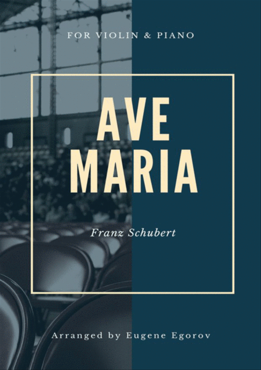 Book cover for Ave Maria, Franz Schubert, For Violin & Piano