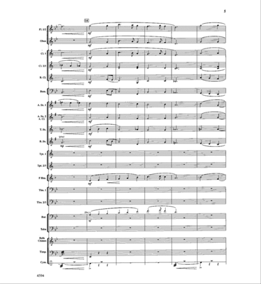 Silent Night Concert Band scores gallery preview page 4