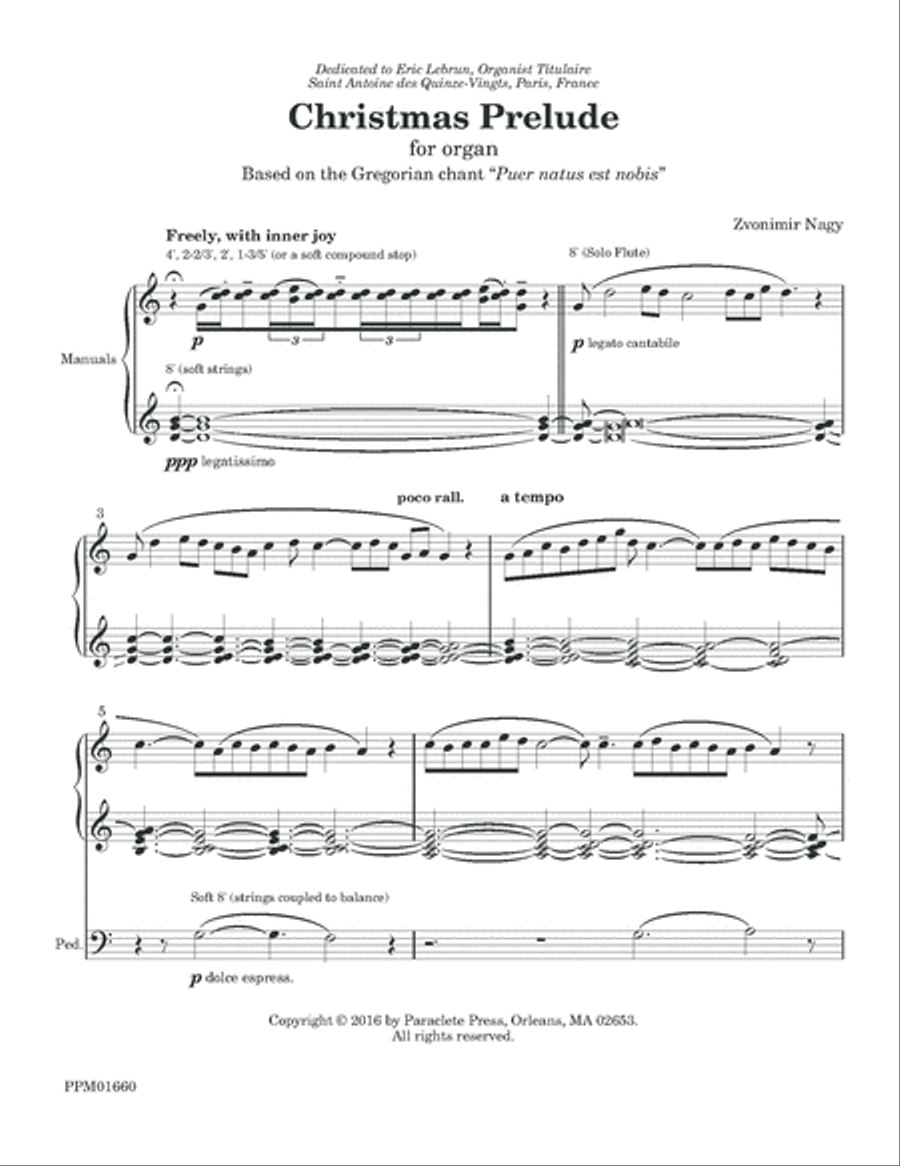Christmas Prelude Christmas Prelude Organ Solo scores gallery preview page 1