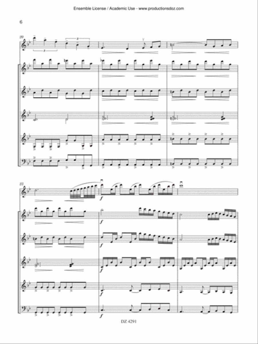 Blackwood Blackwood Guitar Ensemble scores gallery preview page 6