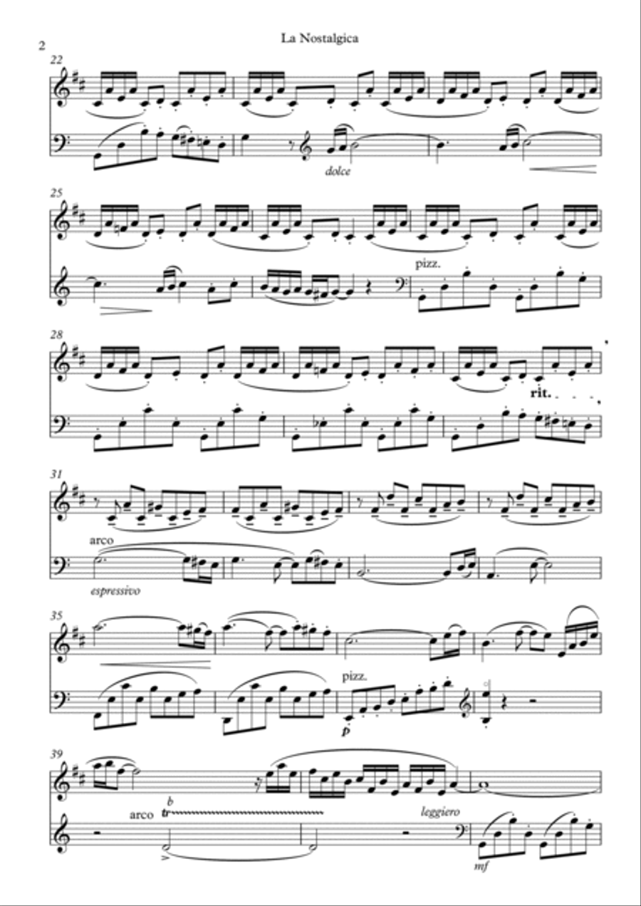 La Nostalgica - No. 2 from Quattro Donne / Four Ladies Soprano Saxophone scores gallery preview page 2
