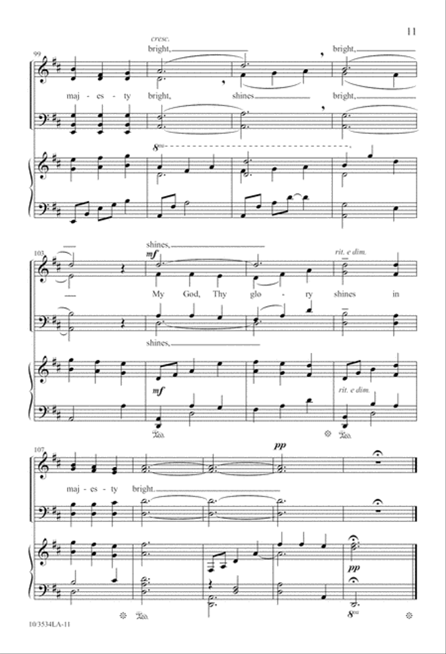 Thy Glory Shines 4-Part scores gallery preview page 11