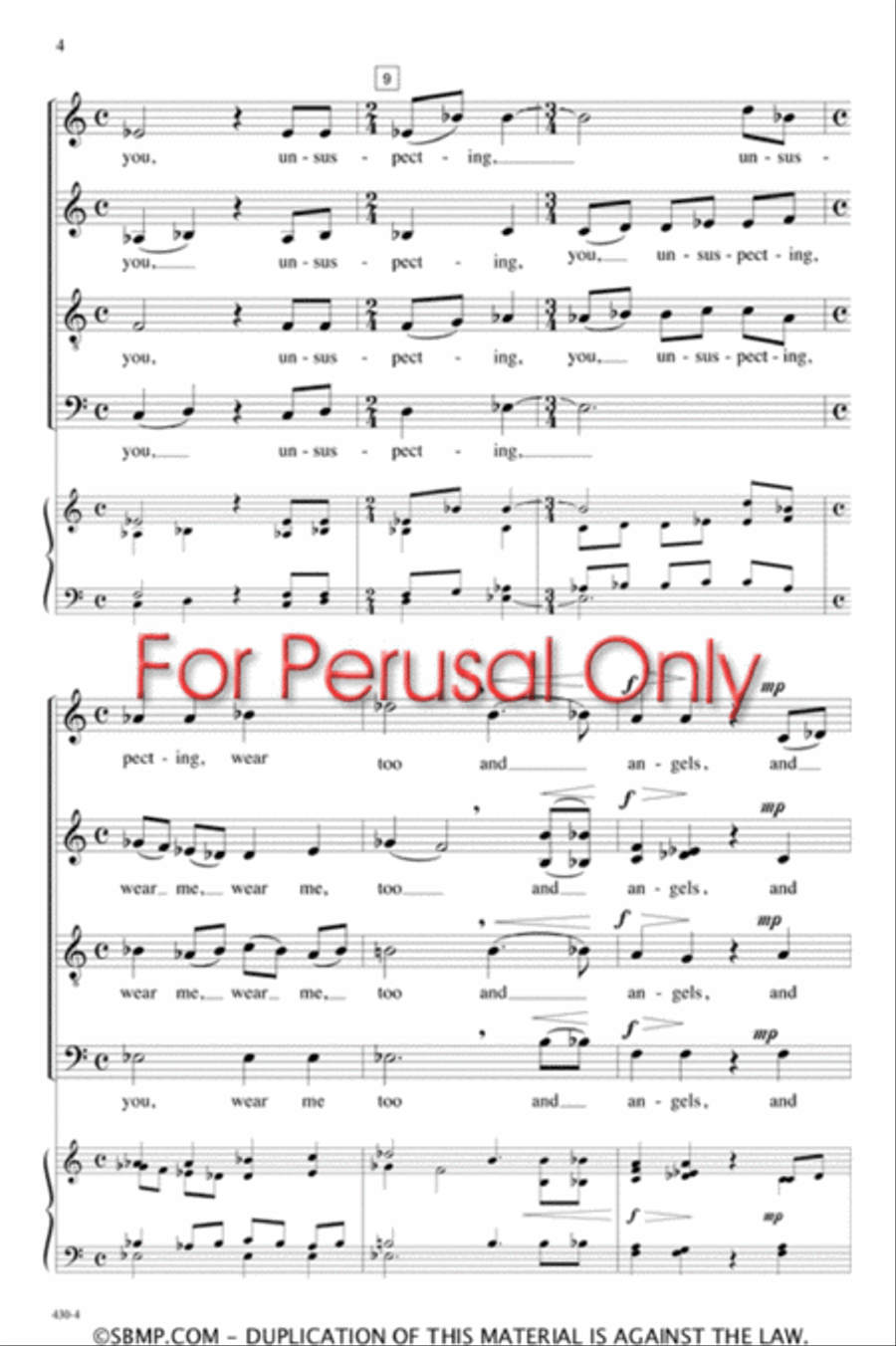 I Hide Myself - SATB Octavo 4-Part scores gallery preview page 3