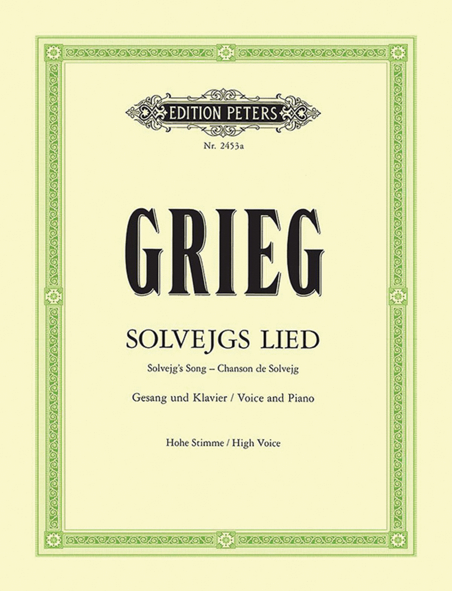 Solveig's Song (High Voice) High Voice scores gallery preview page 1