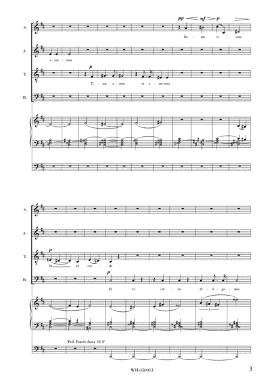 UBI CARITAS, OP. 13 UBI CARITAS, OP. 13 4-Part scores gallery preview page 3