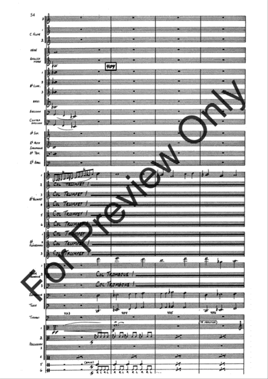 Agincourt Hymn (Score) Concert Band scores gallery preview page 78