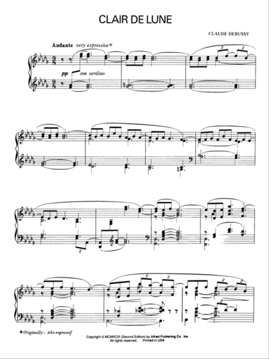Clair de lune Small Ensemble scores gallery preview page 2