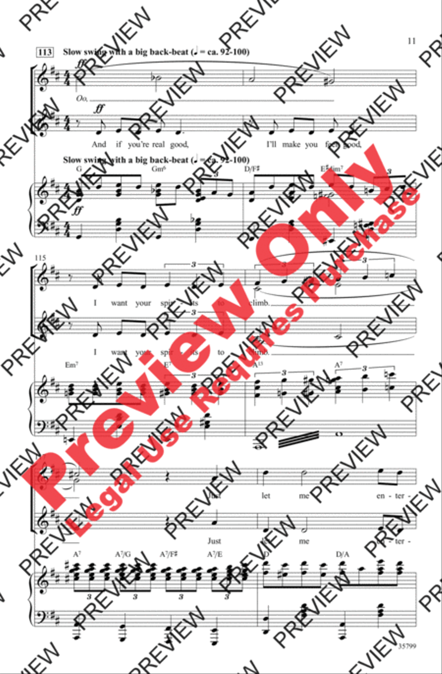 Let Me Entertain You Let Me Entertain You Women's Choir scores gallery preview page 11