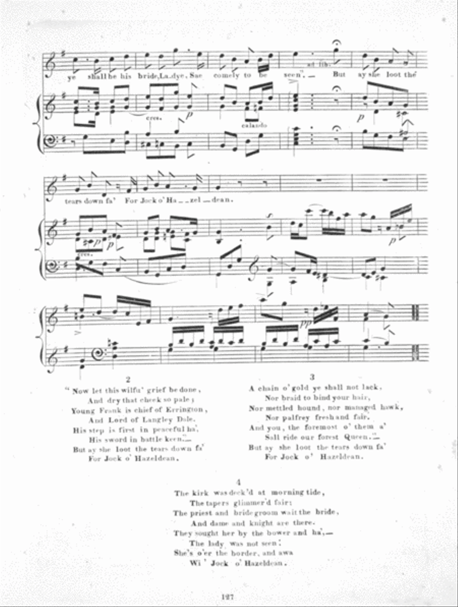 Jock O'Hazeldean. A Scottish Air Voice scores gallery preview page 2