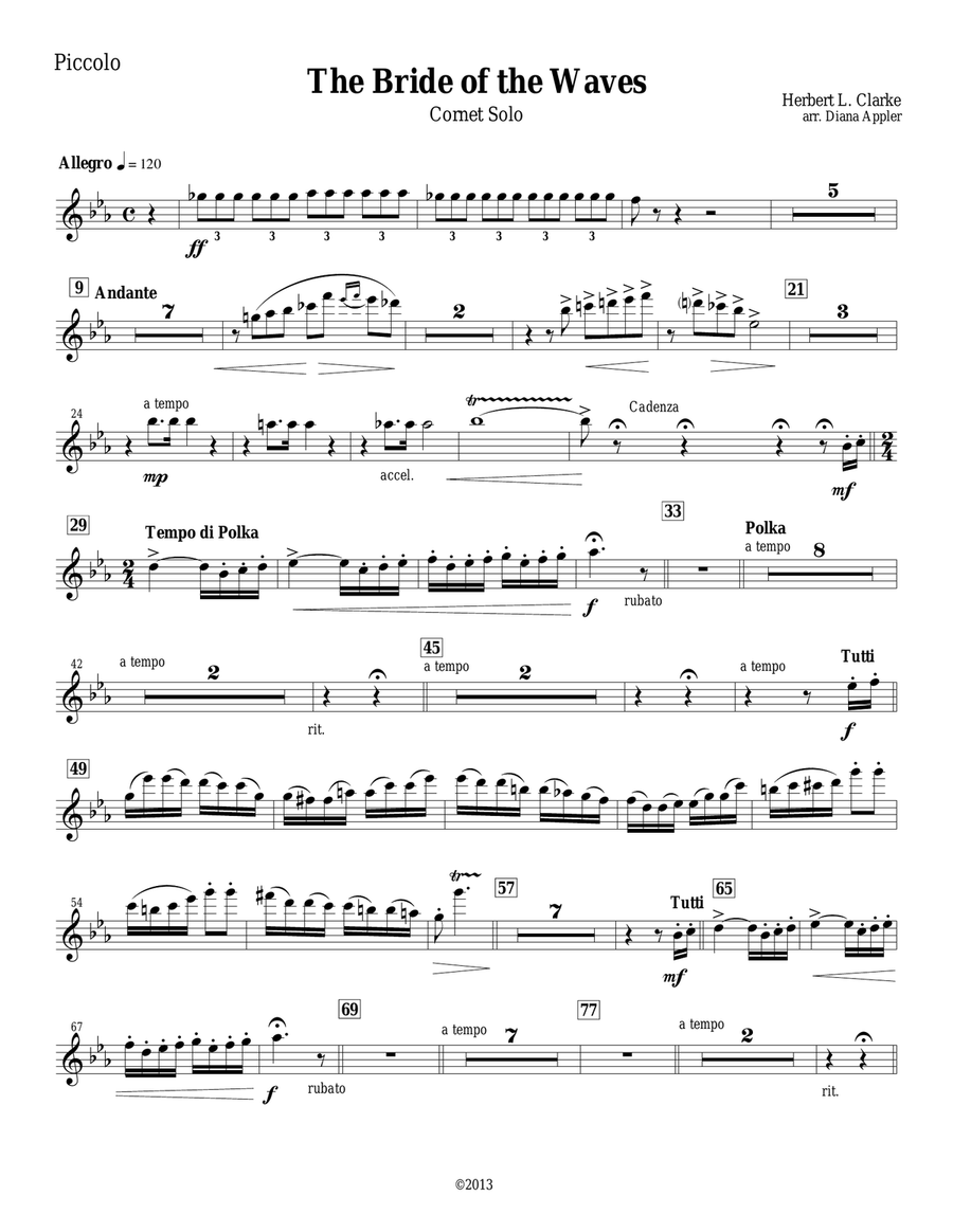 Bride Of The Waves Concert Band scores gallery preview page 1