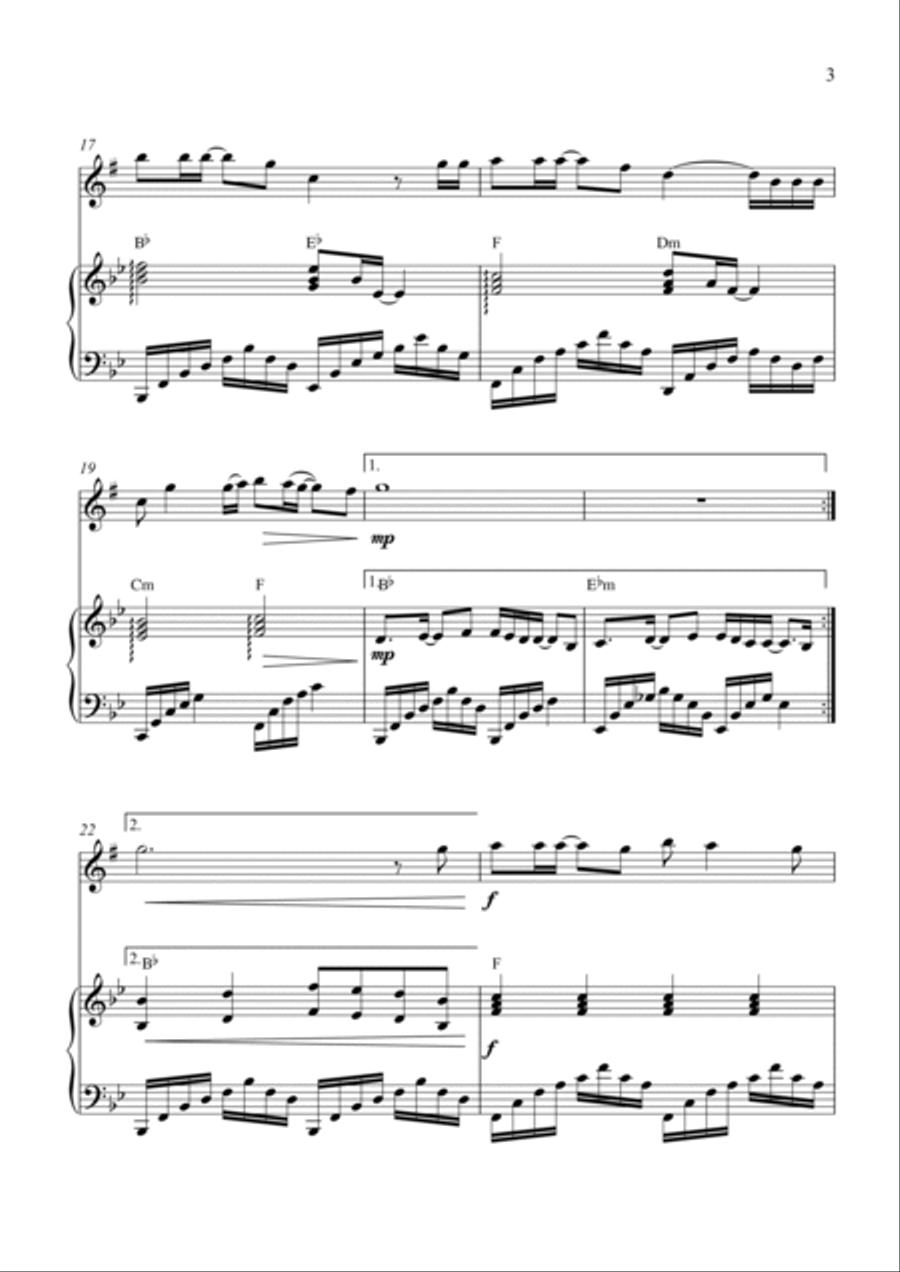 Sometimes When We Touch Alto Saxophone scores gallery preview page 3