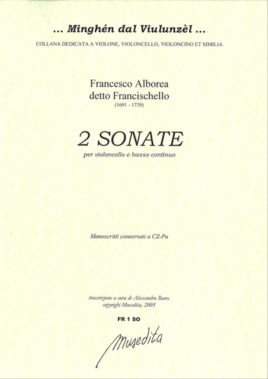 2 Sonate (Ms, CZ-Pu) Cello Solo scores gallery preview page 1
