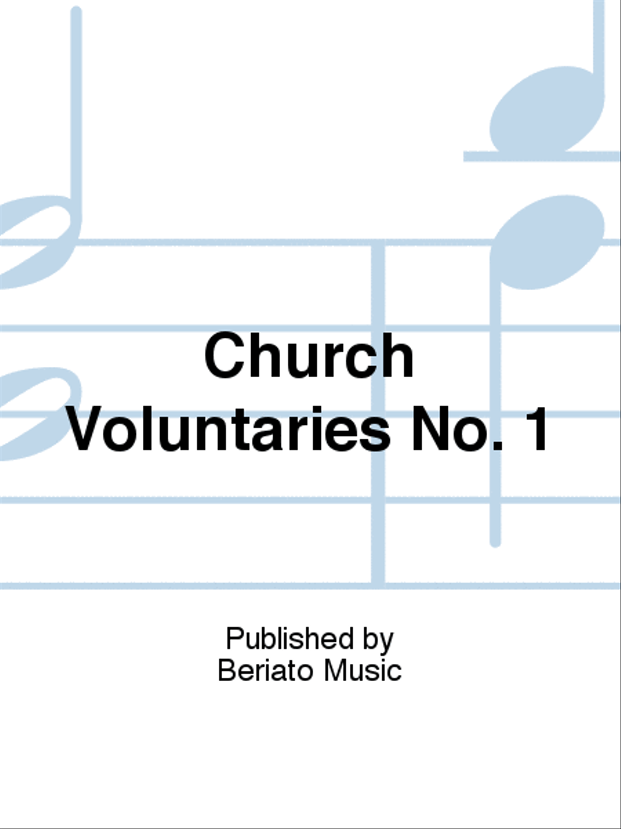 Church Voluntaries No. 1 Organ scores gallery preview page 1