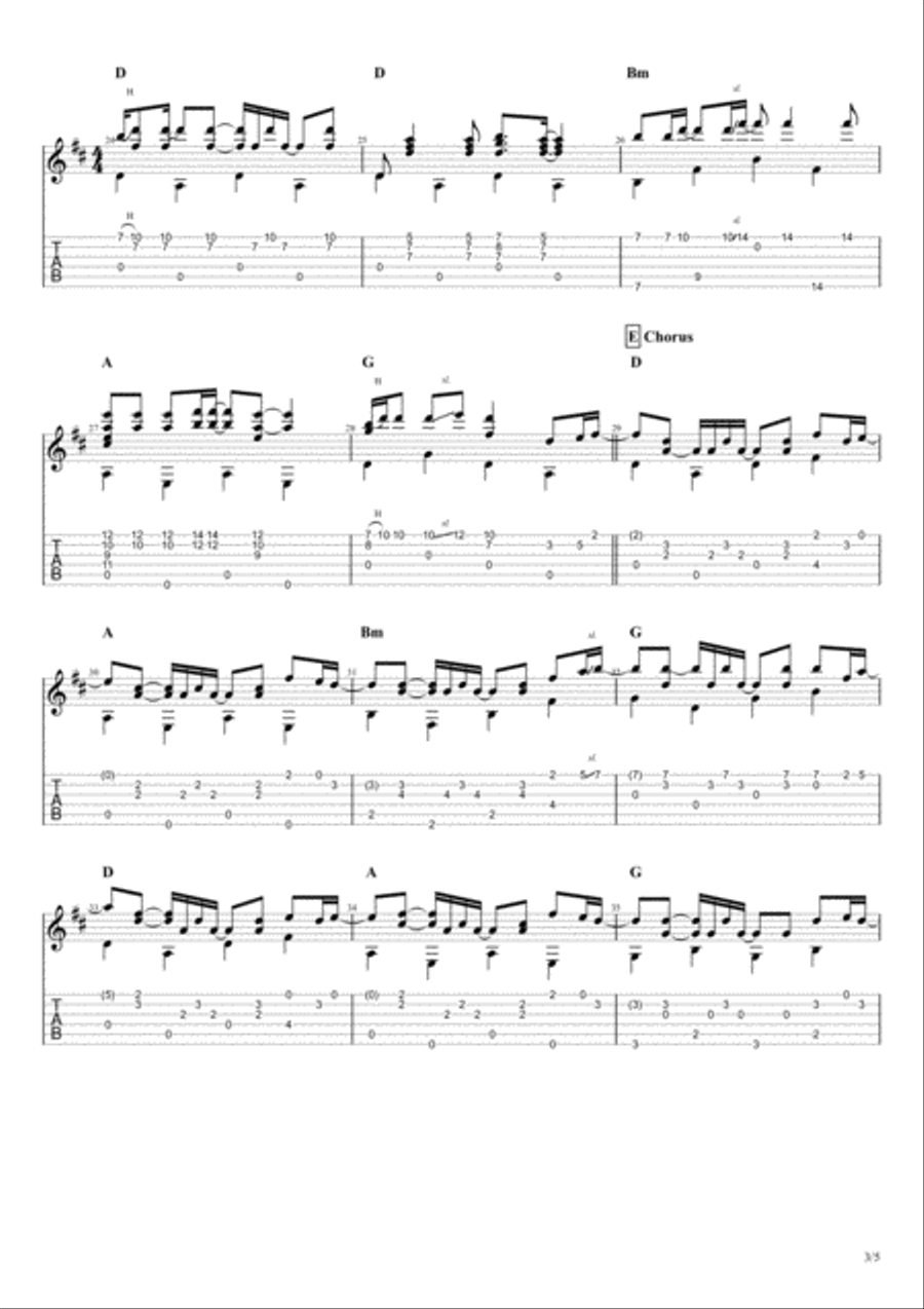 Take Me Home, Country Roads Electric Guitar scores gallery preview page 3