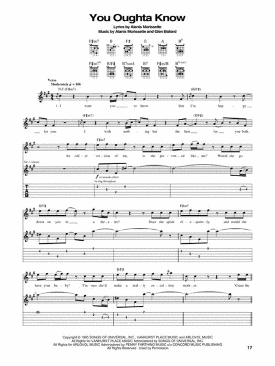 Alanis Morissette - Jagged Little Pill Electric Guitar scores gallery preview page 6