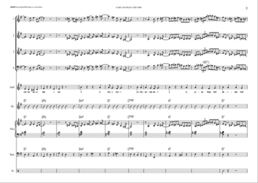 L-O-V-E Jazz Ensemble scores gallery preview page 3