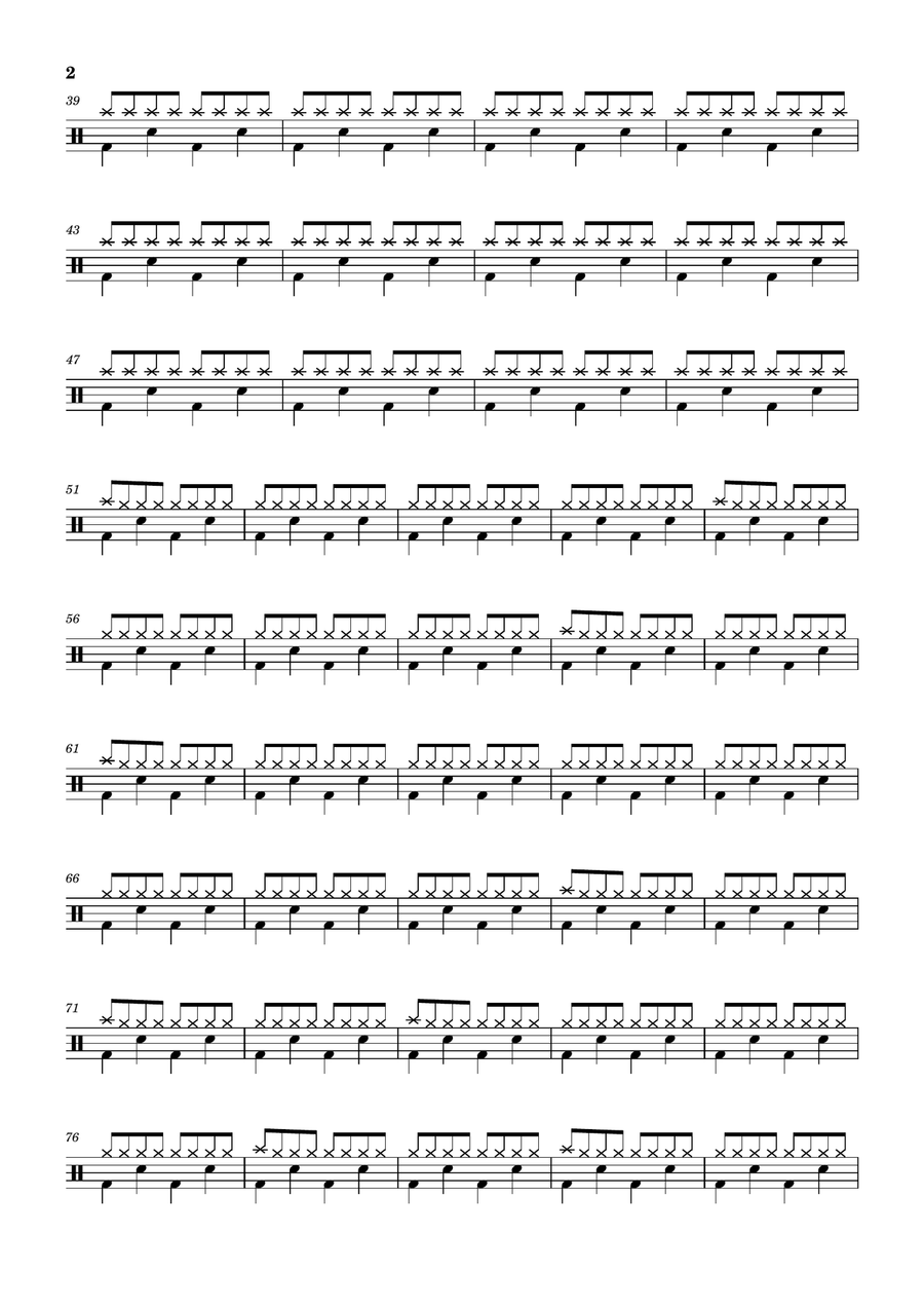 Sheena Is A Punk Rocker Drum Set scores gallery preview page 2