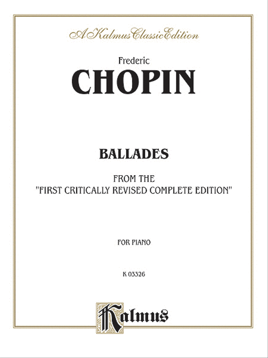 Ballades Piano Solo scores gallery preview page 1