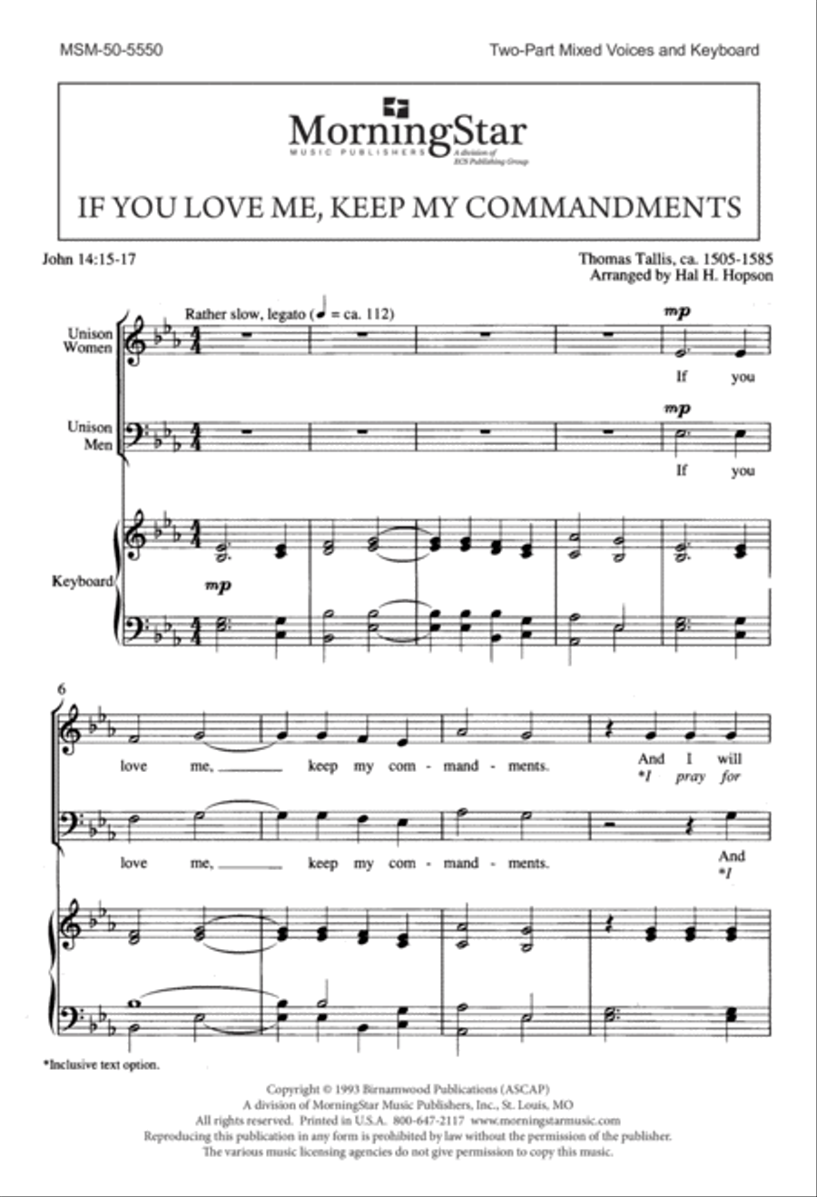 If You Love Me, Keep My Commandments 2-Part scores gallery preview page 2