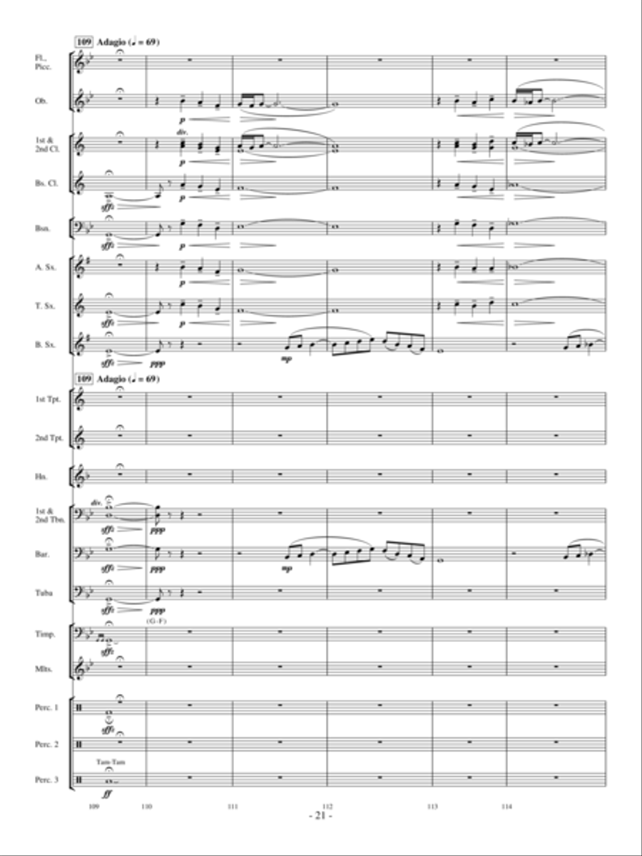 The Witch and the Saint Concert Band scores gallery preview page 20