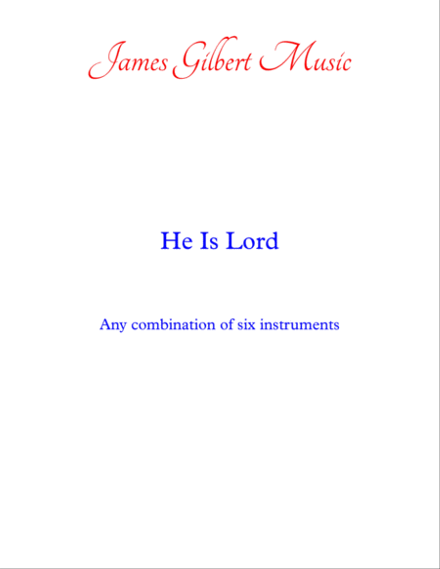 He Is Lord Small Ensemble scores gallery preview page 1