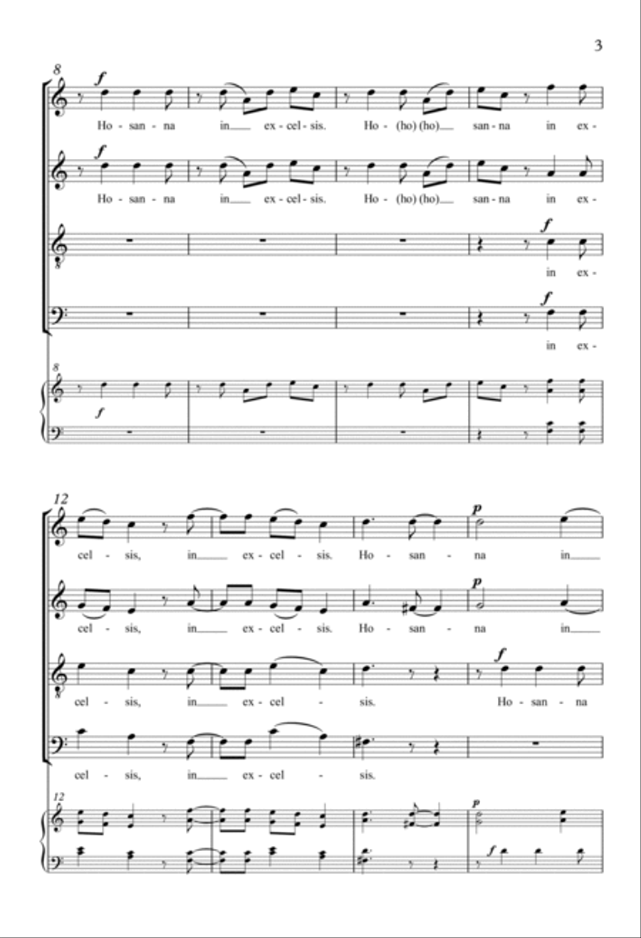 Hosanna In Excelsis Hosanna In Excelsis 4-Part scores gallery preview page 2