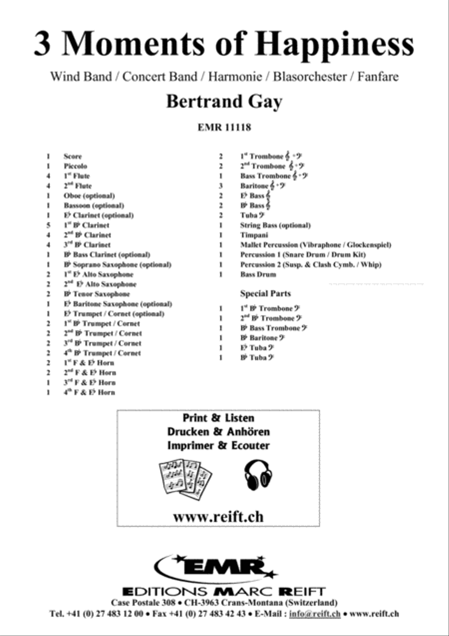 3 Moments Of Happiness 3 Moments Of Happiness Concert Band scores gallery preview page 2