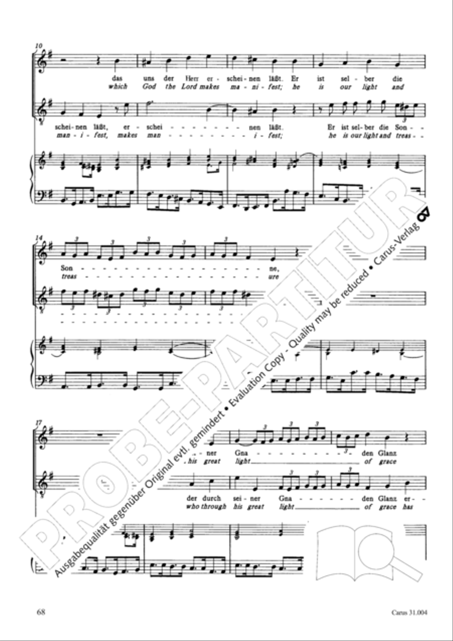 Christ lay in death's cold prison (Christ lag in Todesbanden) 4-Part scores gallery preview page 69
