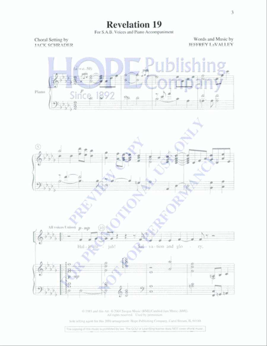 Revelation 19 Revelation 19 4-Part scores gallery preview page 3