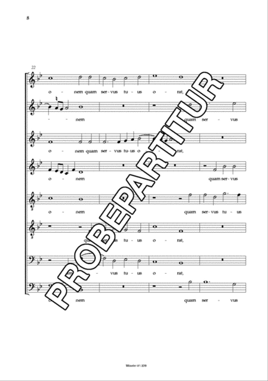 Audi, Domine, hymnum Audi, Domine, hymnum SSAATTBB scores gallery preview page 9