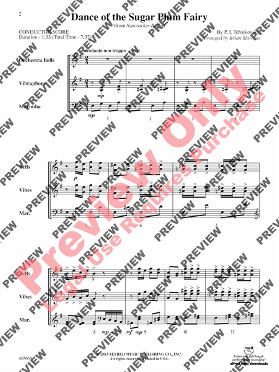 Classic Mallet Trios -- Tchaikovsky Small Ensemble scores gallery preview page 23