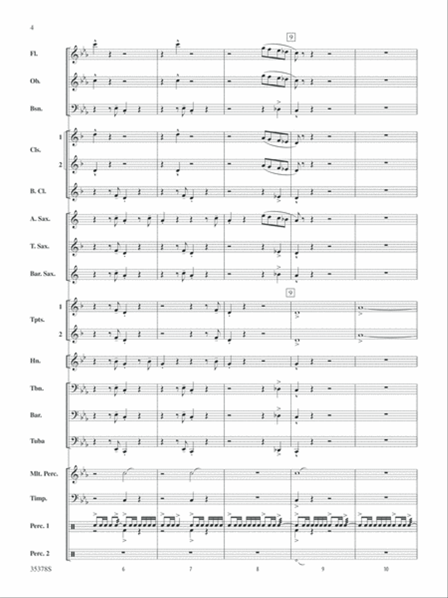 Trittico: Score Concert Band scores gallery preview page 4