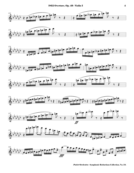 Tchaikowsky - 1812 Overture, Op. 49 - for String Quartet (PARTS) image number null