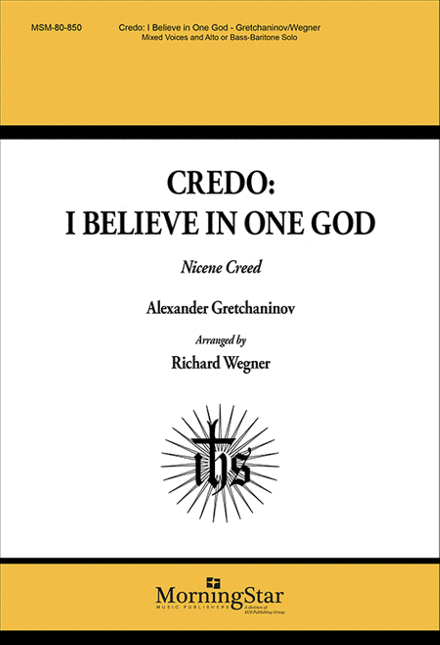 I Believe in One God (Nicene Creed) 4-Part scores gallery preview page 1