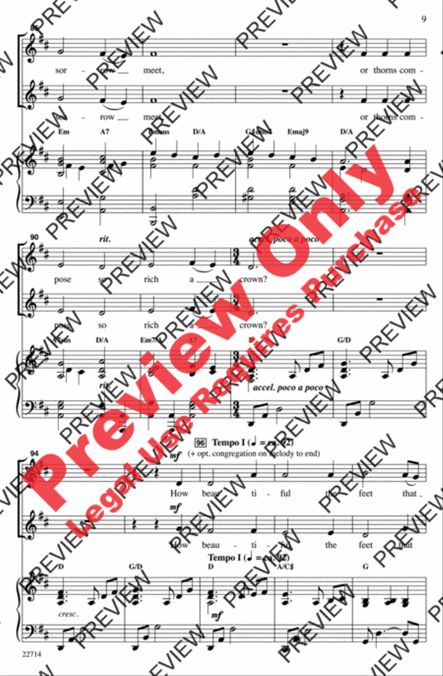 How Beautiful 2-Part scores gallery preview page 8