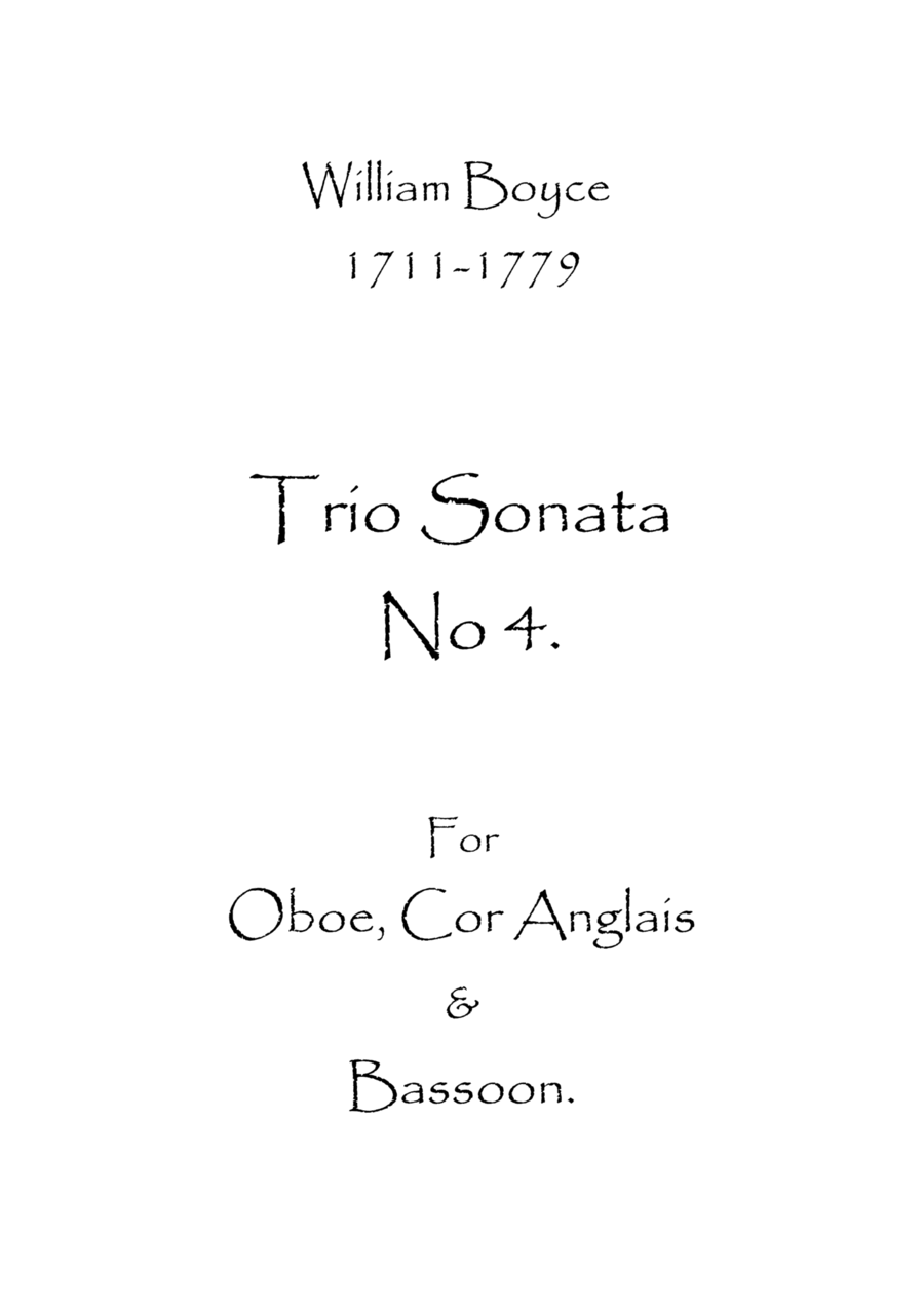 Trio Sonata No.4 Trio Sonata No.4 Woodwind Trio scores gallery preview page 1