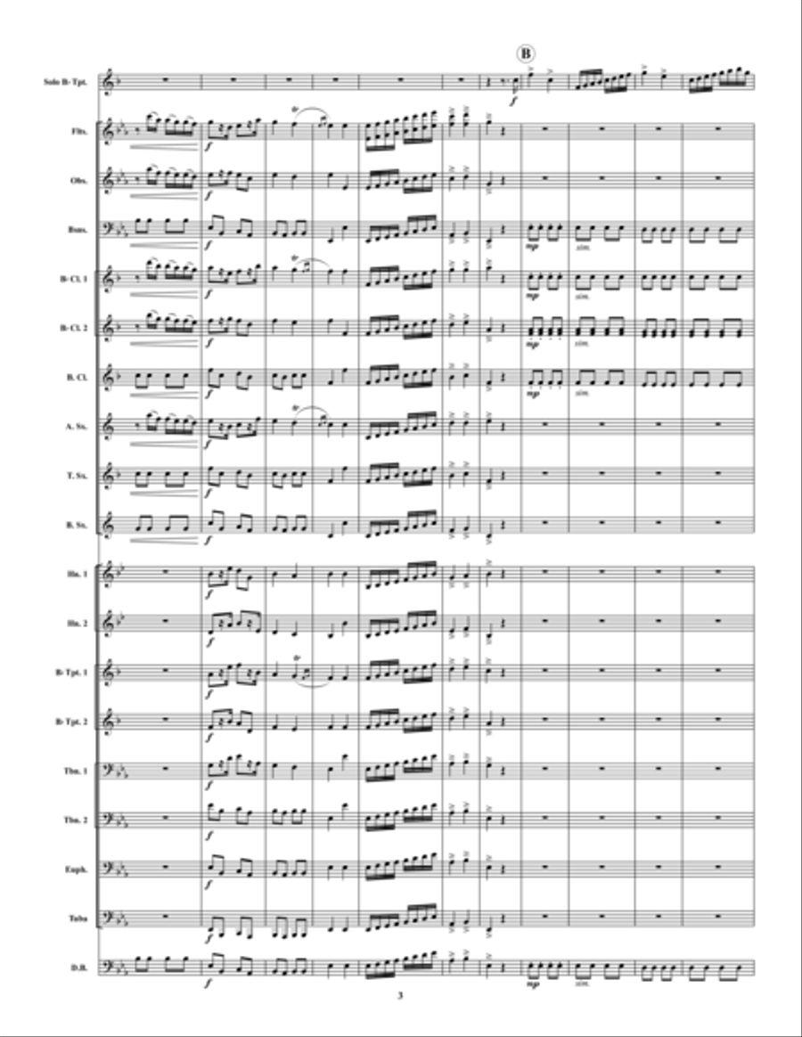 Concerto in Eb Concert Band scores gallery preview page 3
