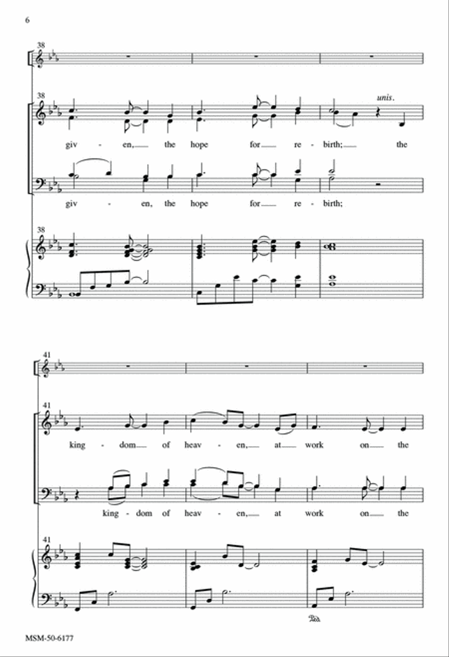 Be Thou My Vision 4-Part scores gallery preview page 6