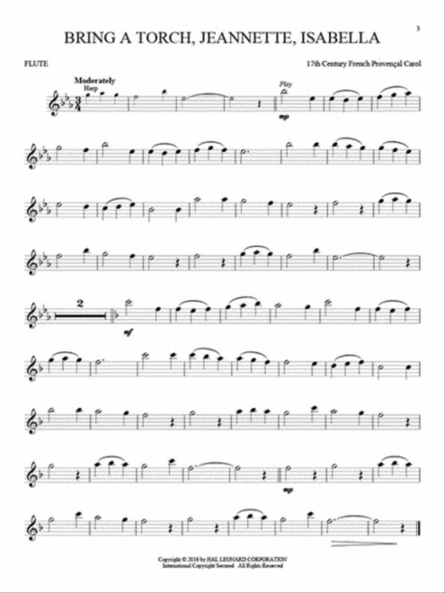 Christmas Classics for Flute Flute Solo scores gallery preview page 4