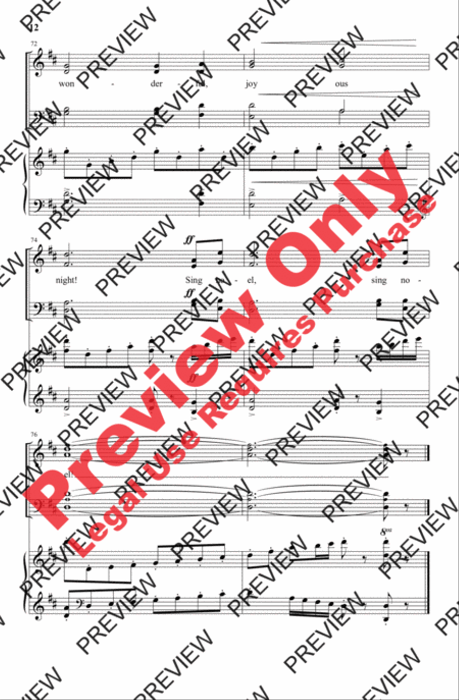 Sing a Glad Noel! Sing a Glad Noel! 4-Part scores gallery preview page 12